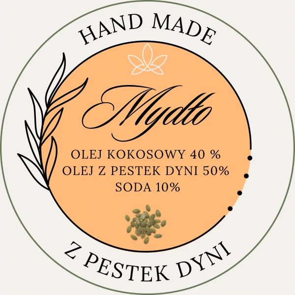 Mydło z pestek dyni - ręcznie robione, 100% organic